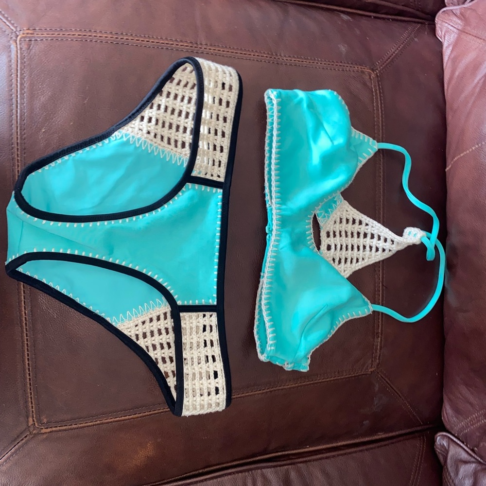 teal victoria's secret bakini